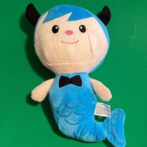 Blue Mermaid / Merman Plush Dog Toy 9 Inch